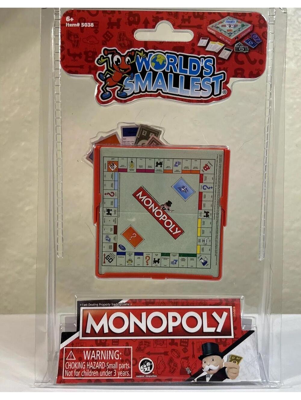 World's Smallest Hasbro Parker Brothers Monopoly Board Game [COPY]